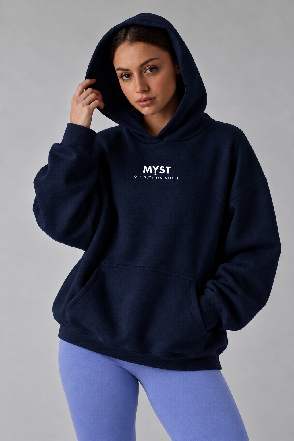 Offline Looks Better – Navy Hoodie