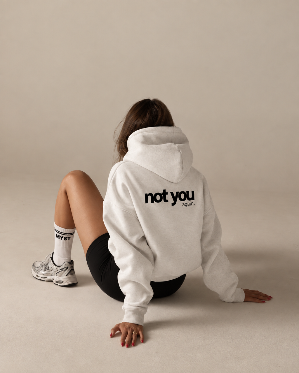 Not You Again — Cream Hoodie
