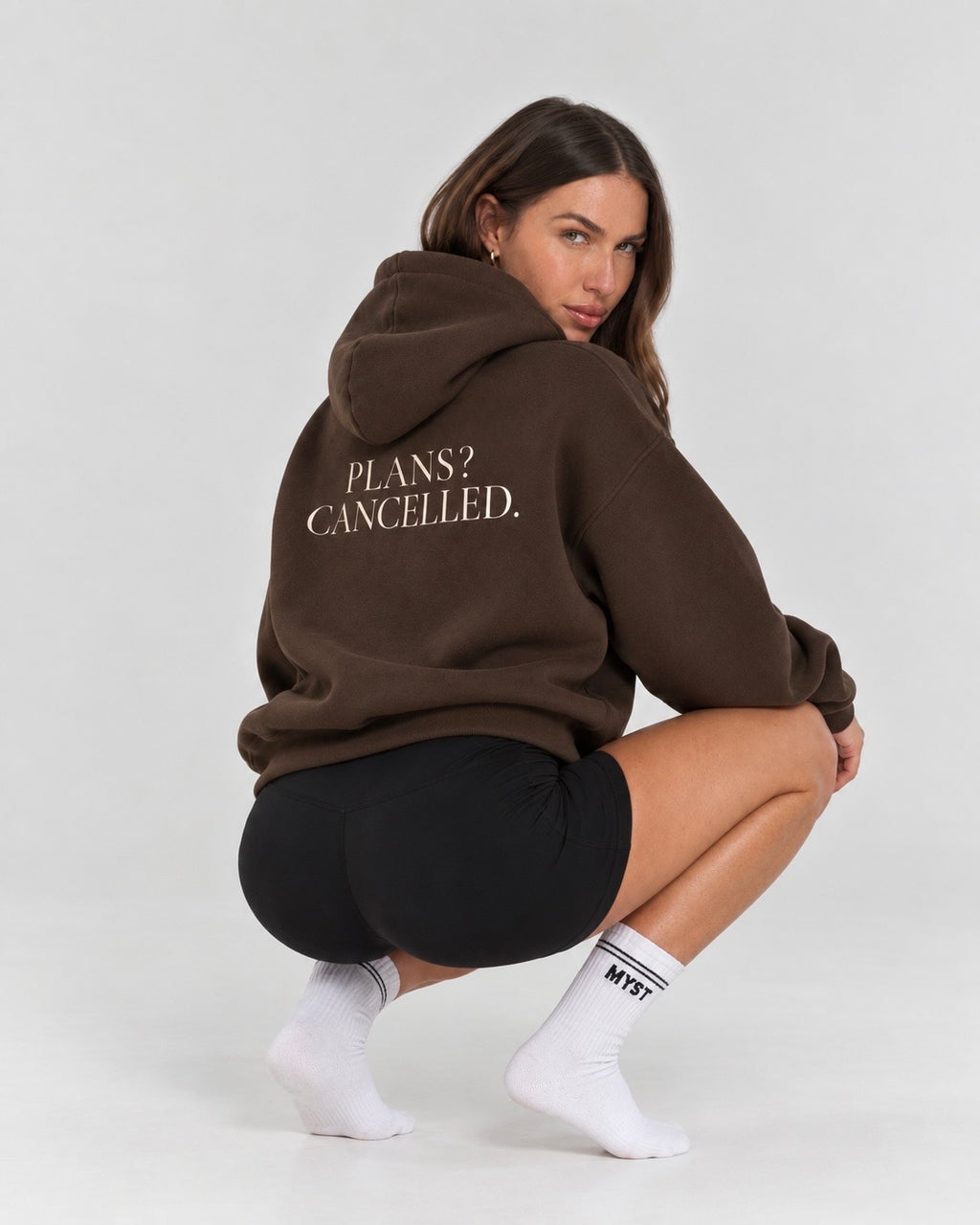Plans? Cancelled. Espresso Hoodie